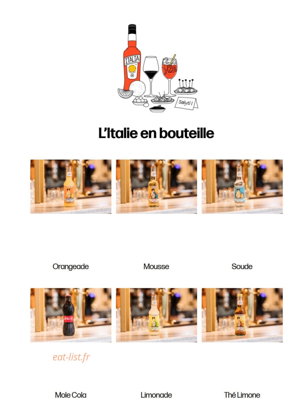 Italian Trattoria — carte page 3