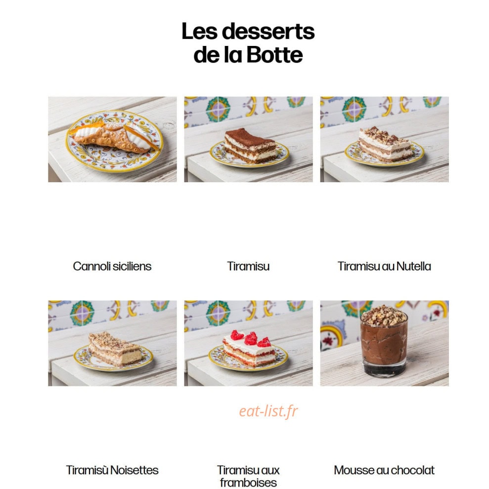 Italian Trattoria — carte page 4