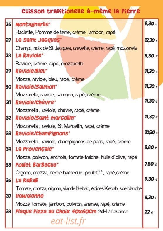 La tour 2 pizz — carte page 4