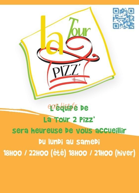 La tour 2 pizz — carte page 1