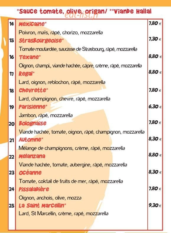 La tour 2 pizz — carte page 3