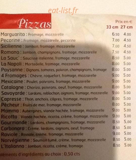 Le Napoli — carte page 2