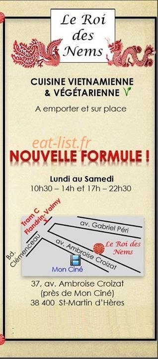 Le Roi des Nems — carte page 1