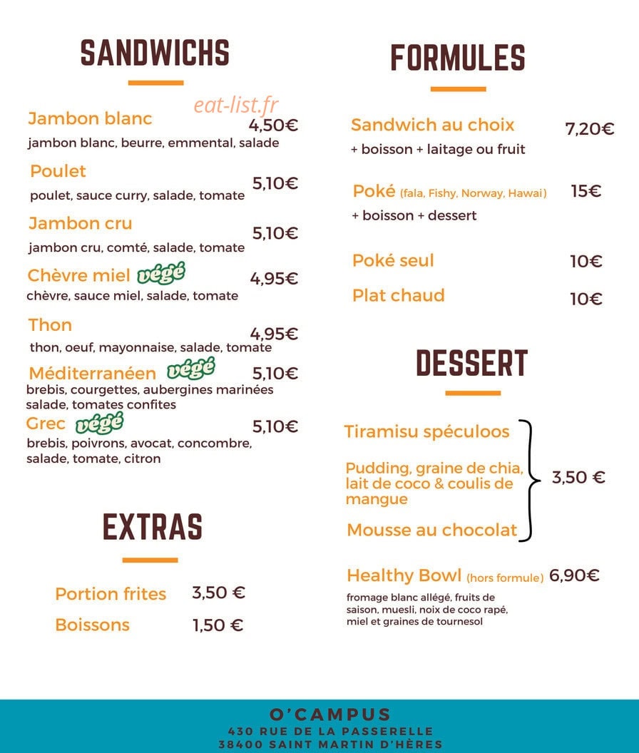 O Campus — carte page 3