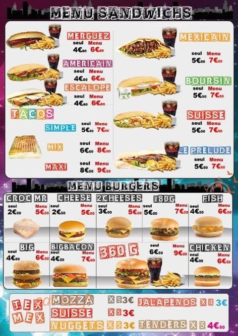 Pattaya burger — carte page 2
