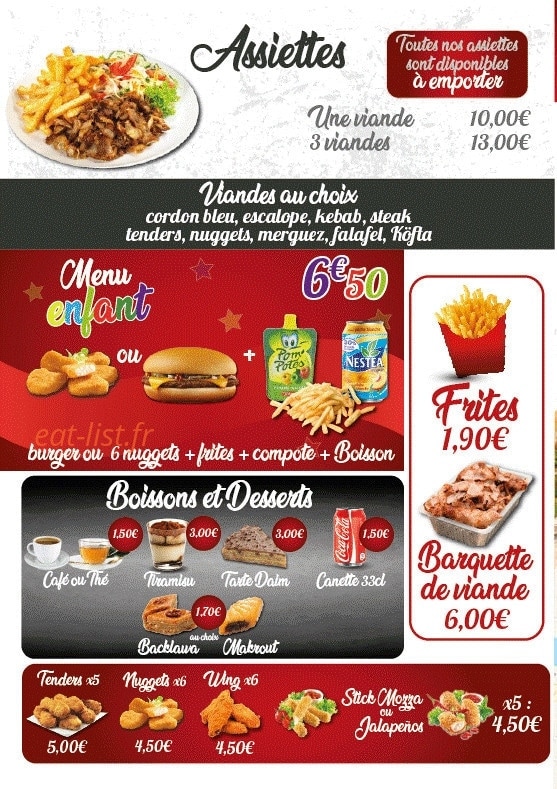 Tacos Du Campus — carte page 6