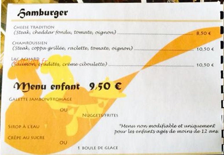 Le Chalet — carte page 7