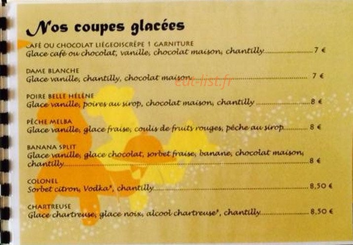 Le Chalet — carte page 10