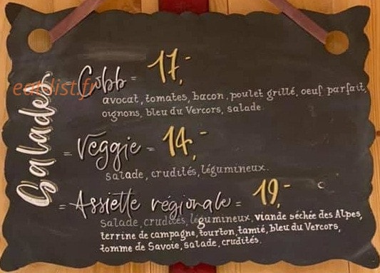 Le Chalet — carte page 3