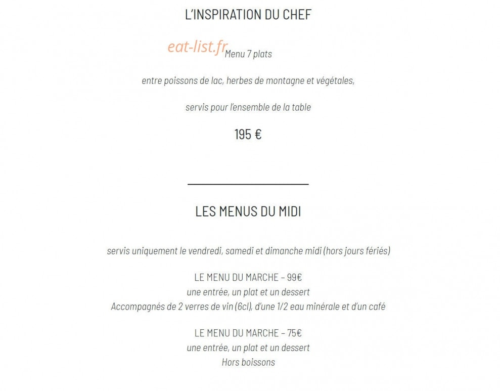 Christophe Aribert — carte page 4