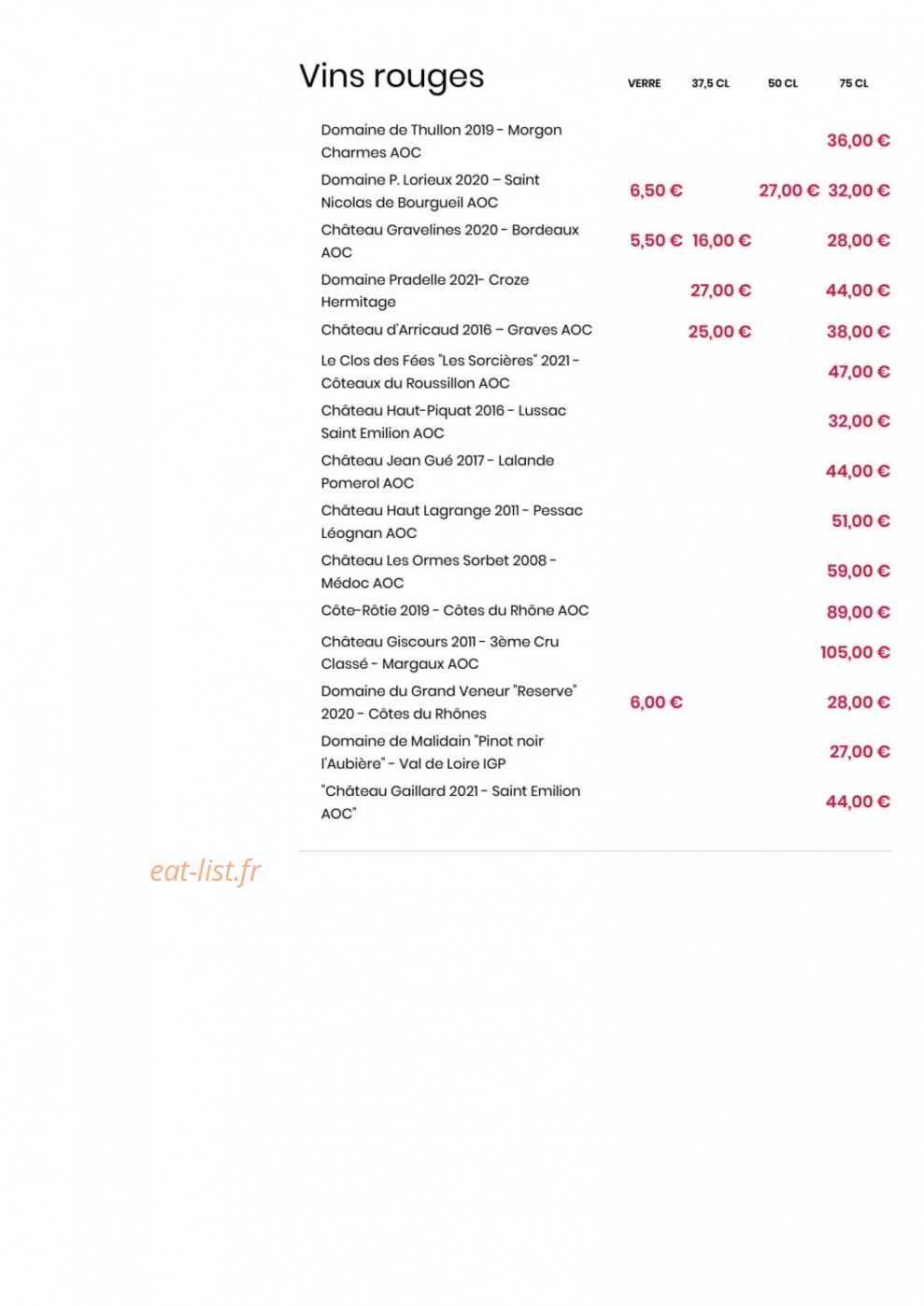 Comptoir JOA — carte page 5