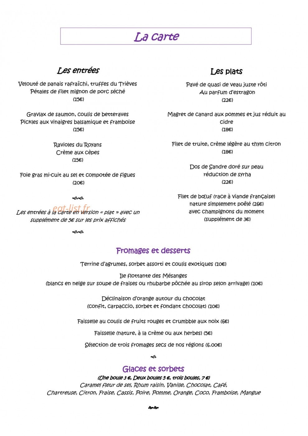 Les Mésanges — carte page 2