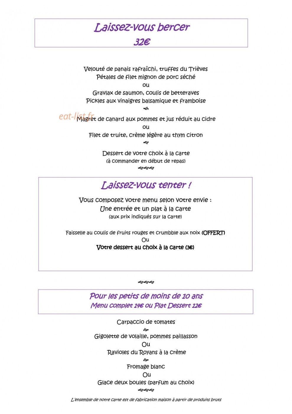 Les Mésanges — carte page 1