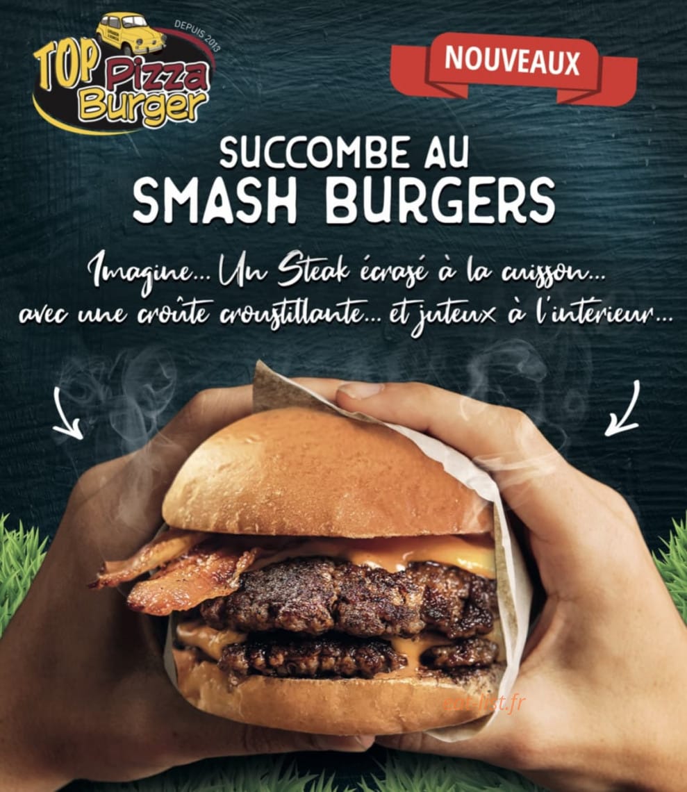 Top Pizza Burger — carte page 1