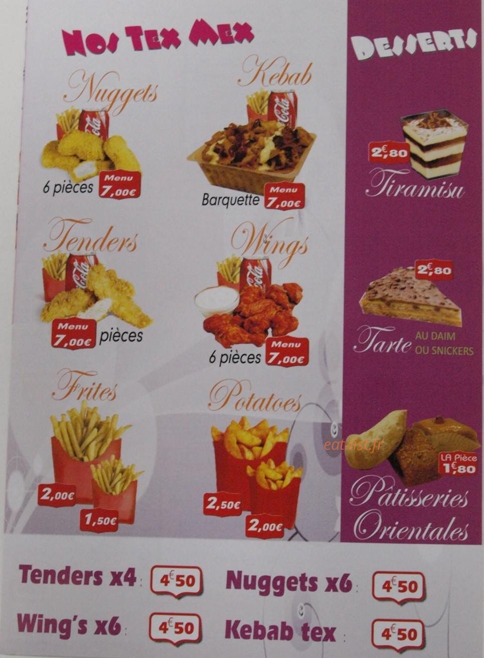 Au Petit Creux — carte page 5