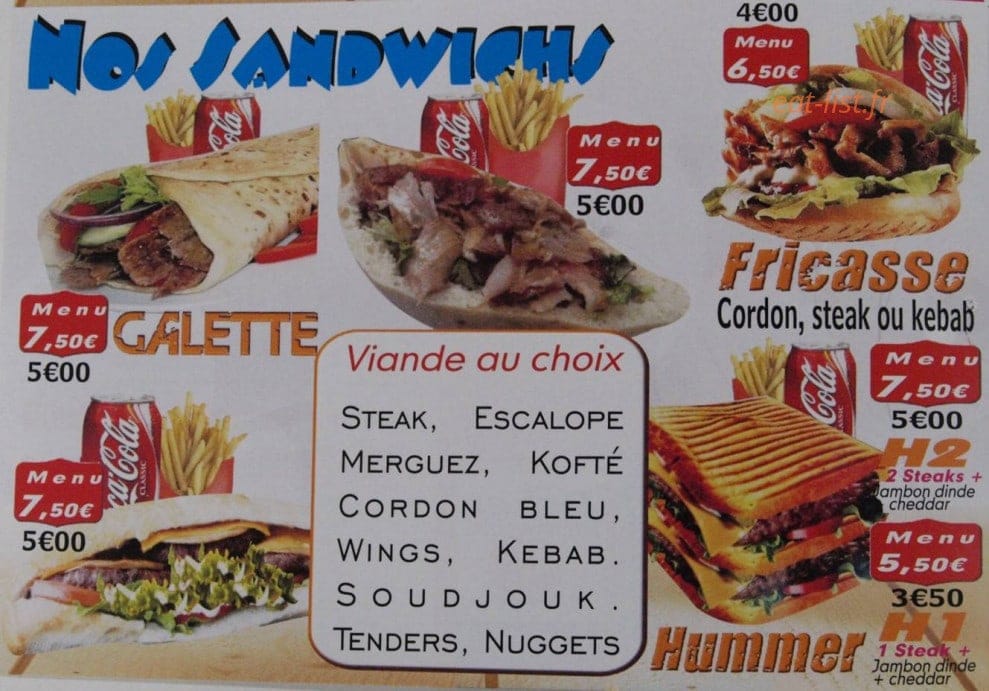 Au Petit Creux — carte page 2