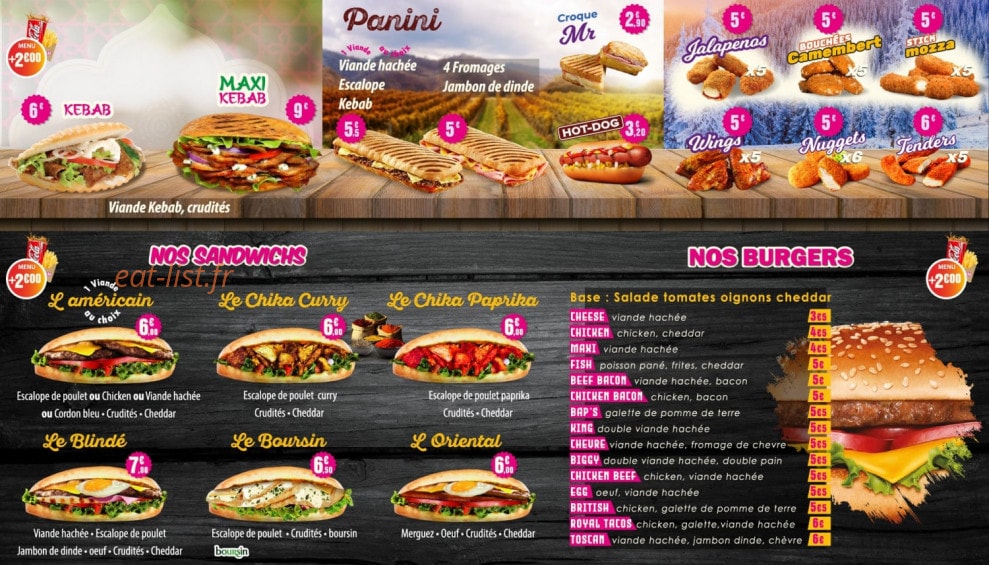 Royal Tacos — carte page 3
