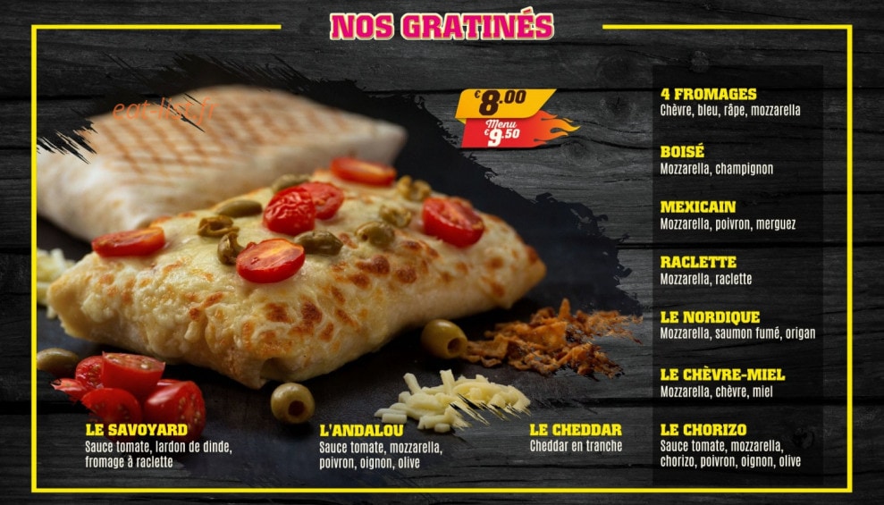 Royal Tacos — carte page 1