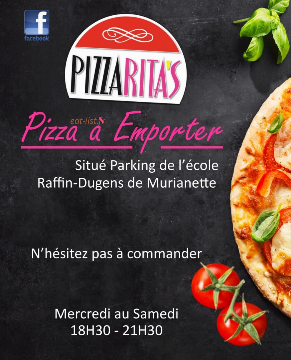 Pizza Rita's — carte page 1