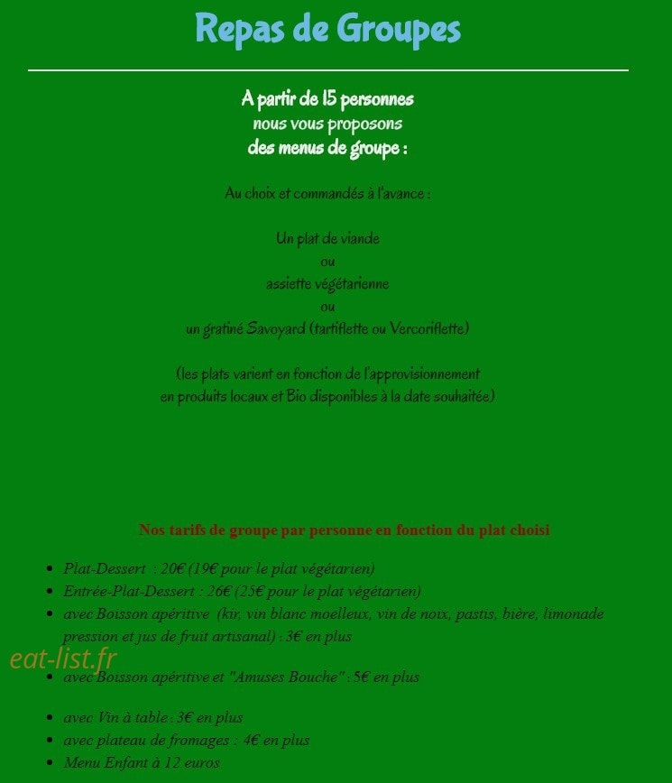 La Gelinotte — carte page 2