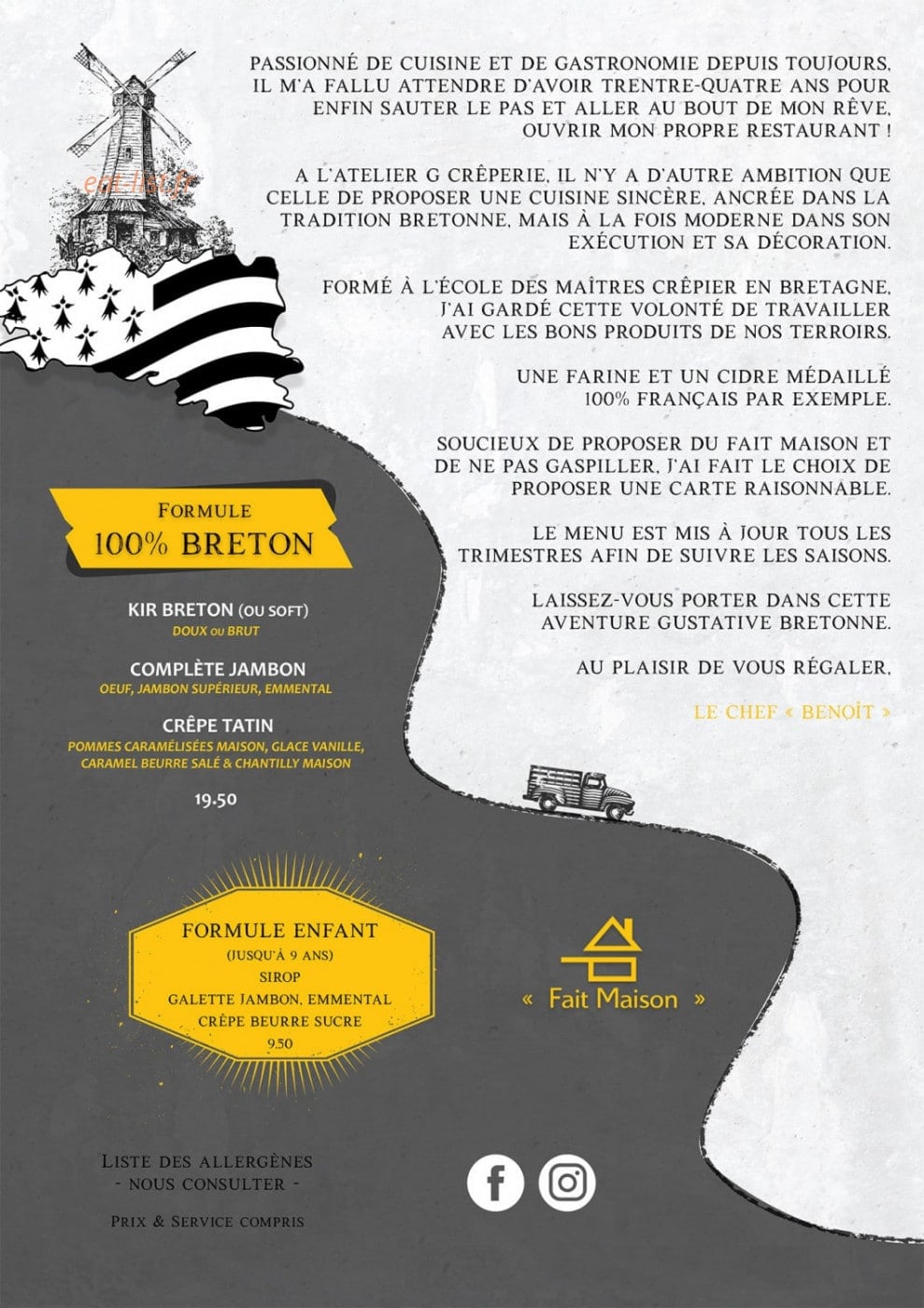 L'Atelier G — carte page 1