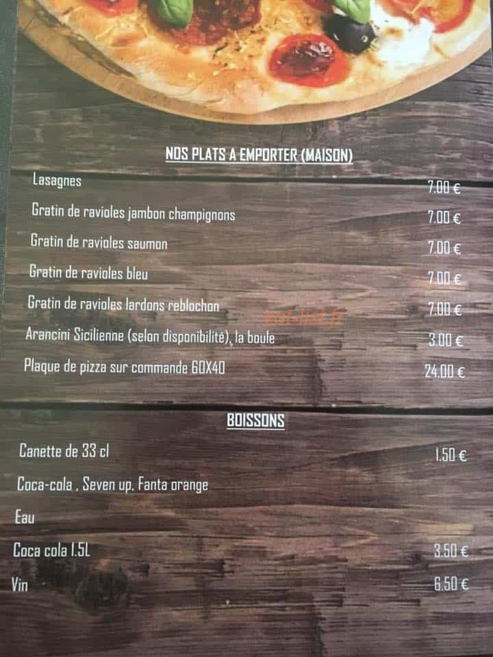 A feu vif pizza — carte page 4
