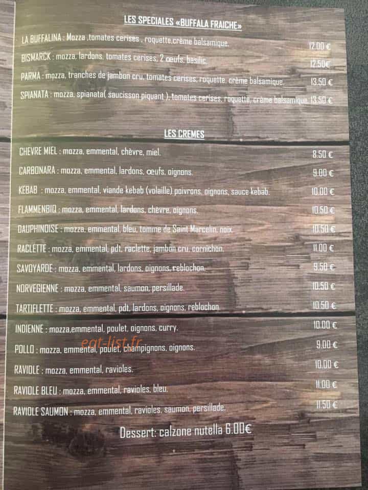 A feu vif pizza — carte page 3