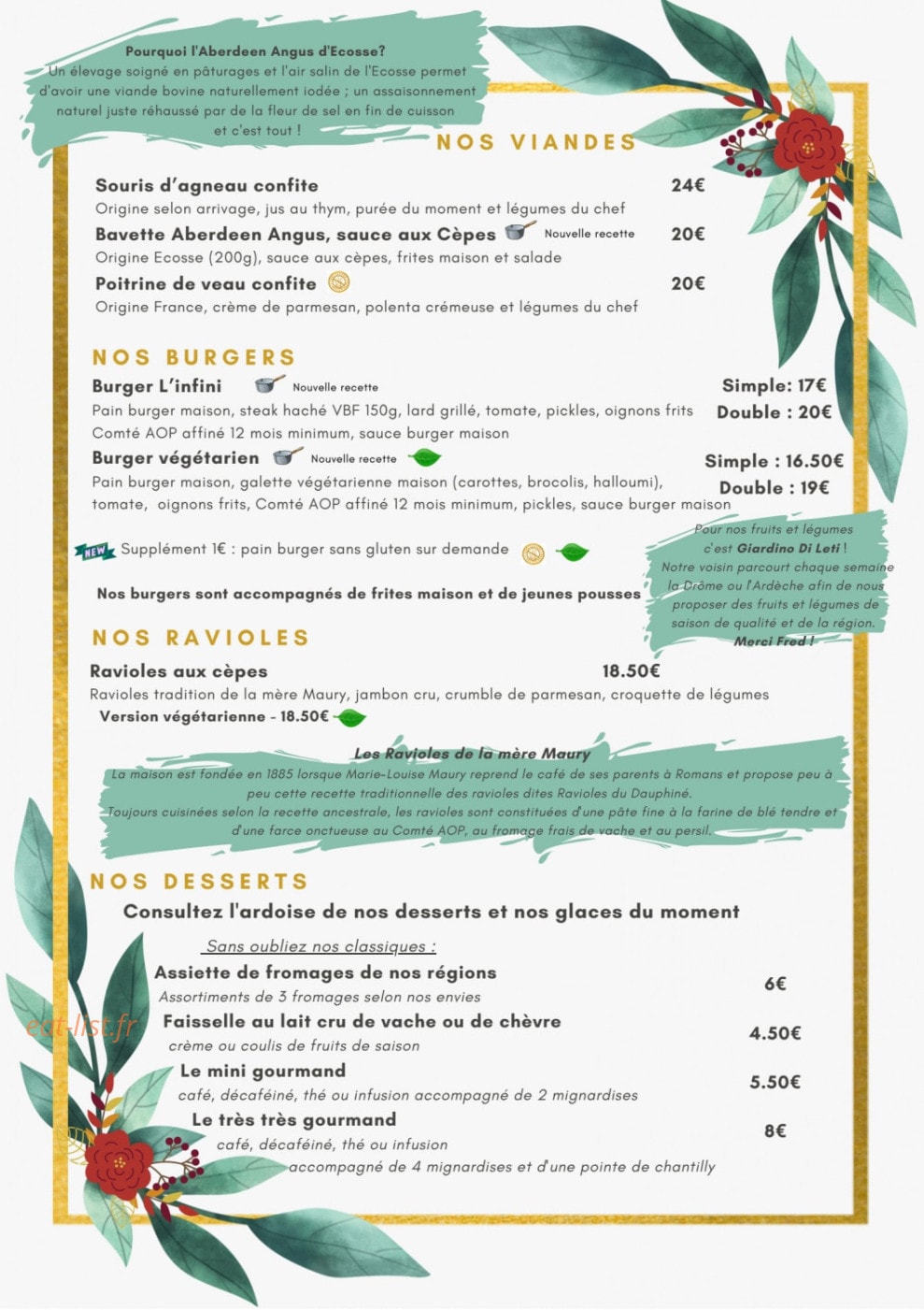 L'Infini — carte page 2