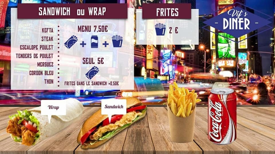 Vif's Diner — carte page 4