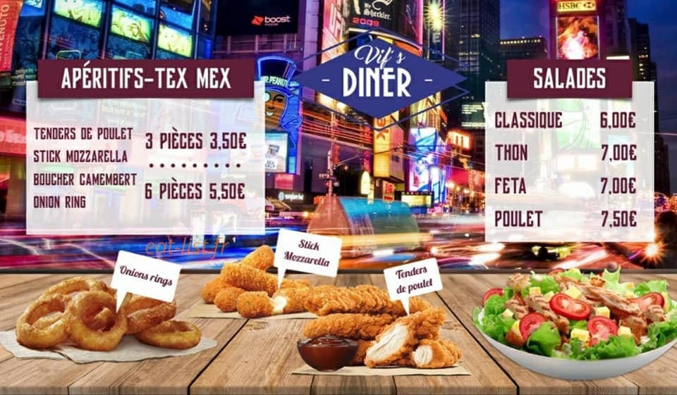 Vif's Diner — carte page 3