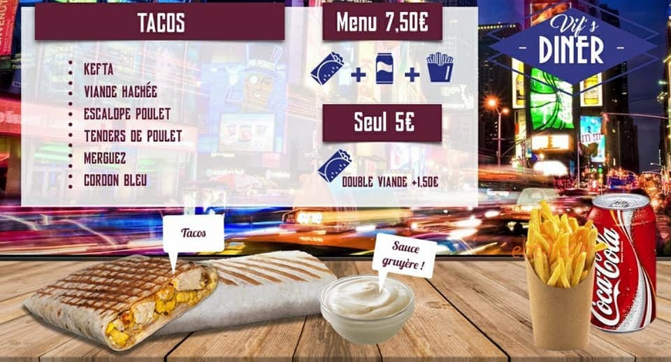 Vif's Diner — carte page 5