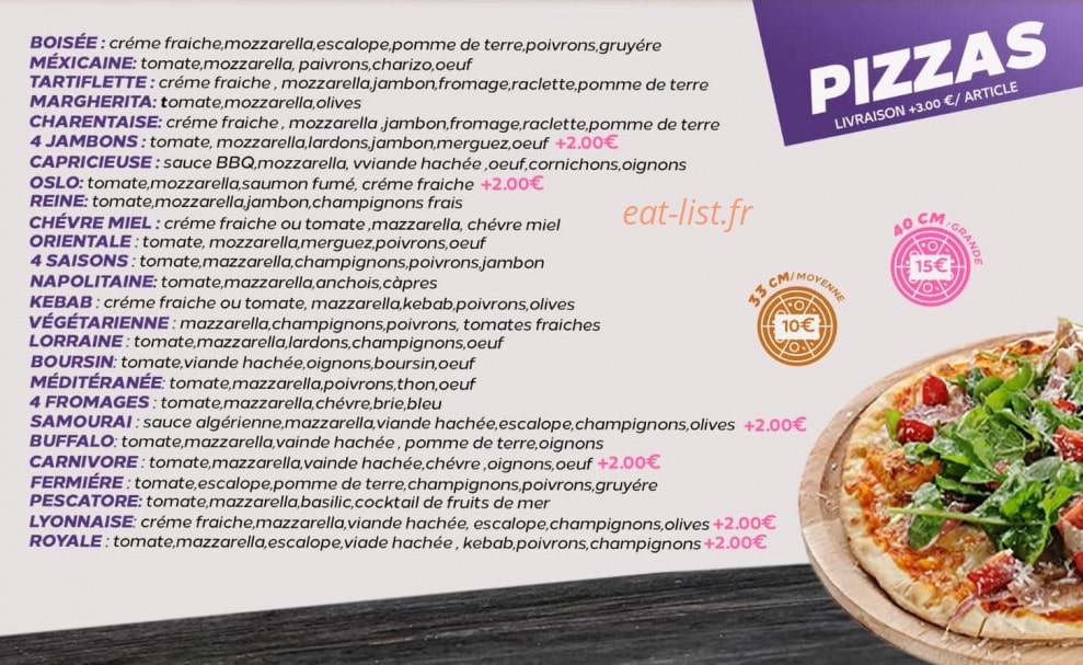 Allo pizza — carte page 8
