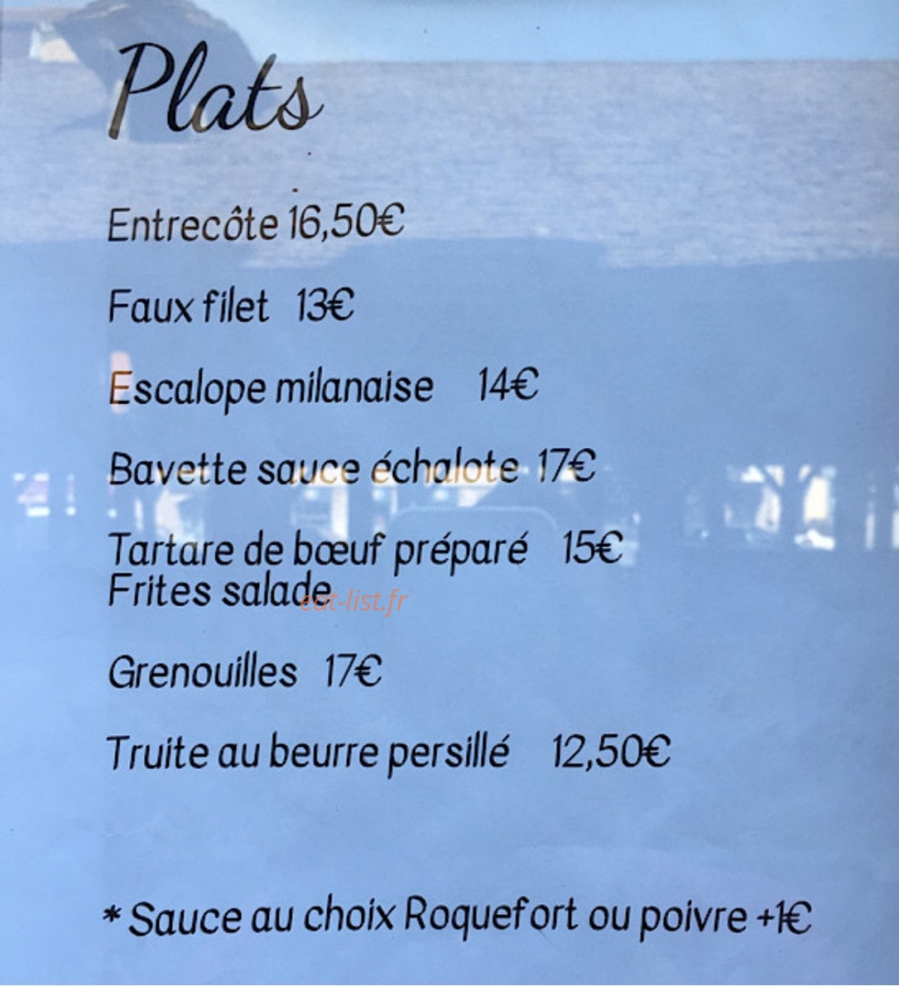 Au P'tit Délice — carte page 2