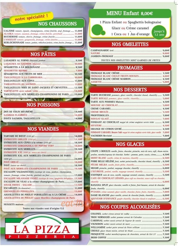 La pizza emp' — carte page 3