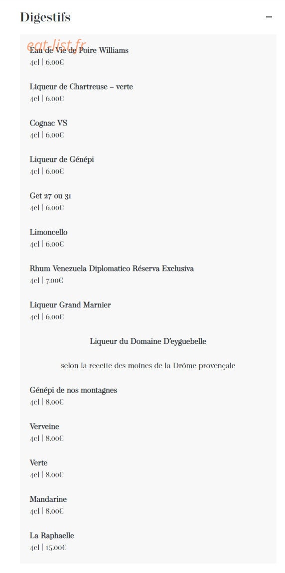 Les Terrasses des Augustins — carte page 8