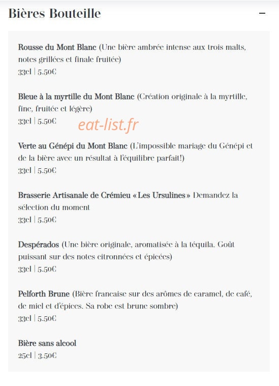 Les Terrasses des Augustins — carte page 10
