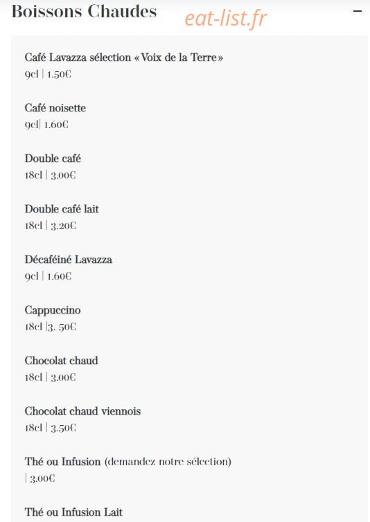 Les Terrasses des Augustins — carte page 11