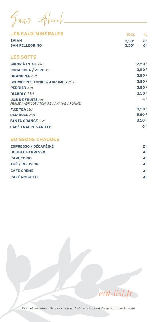 La Villa — carte page 9