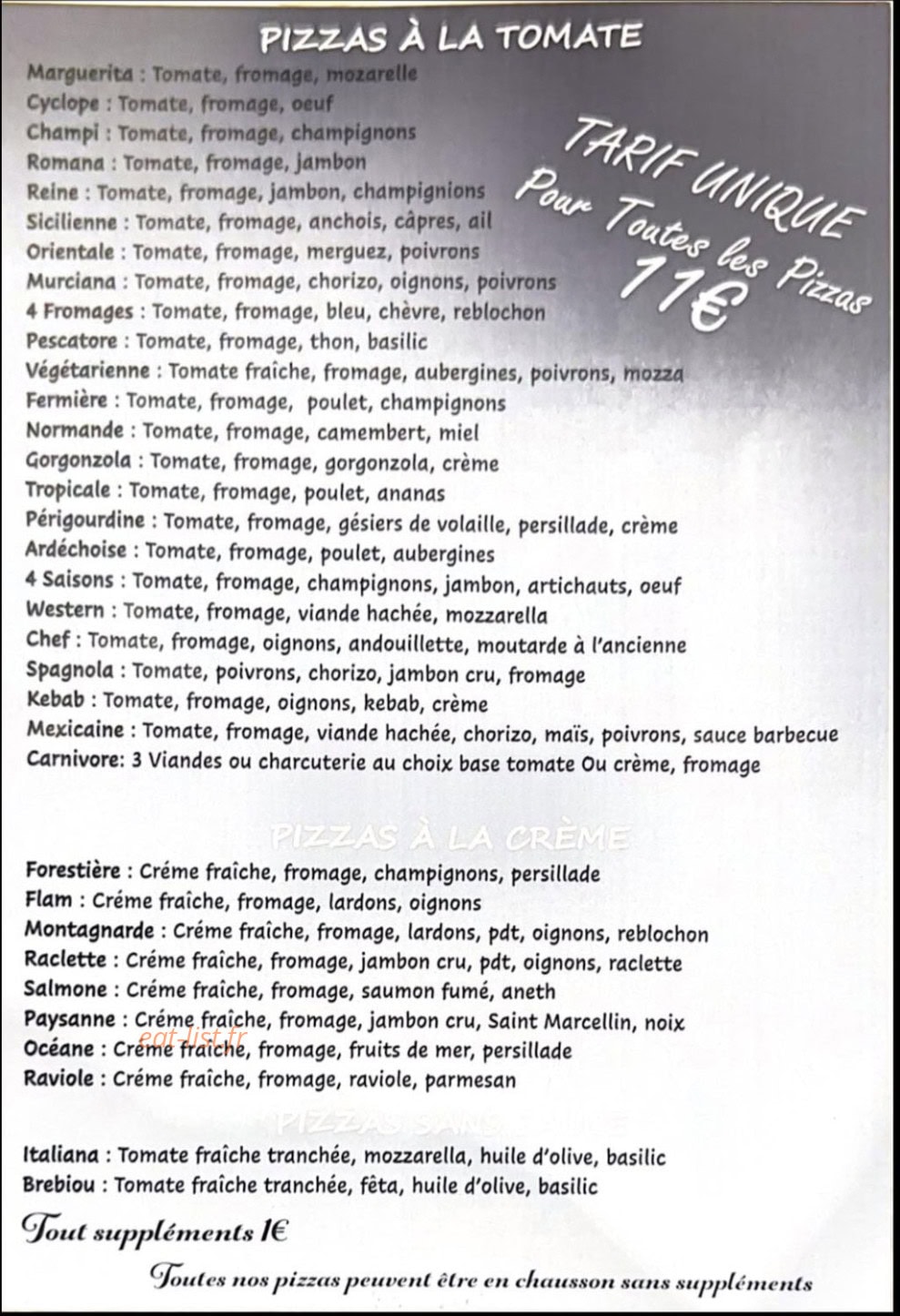 Le Milazzo — carte page 1
