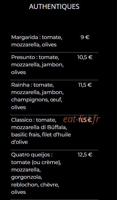 Fado — carte page 1