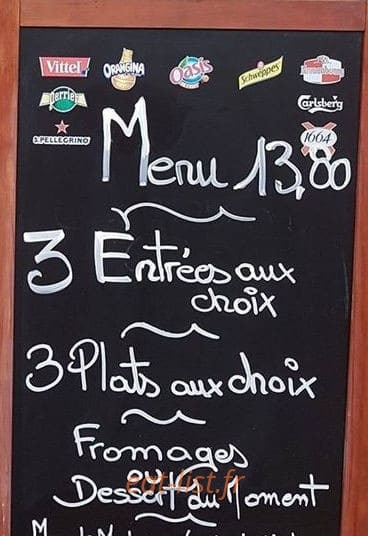 Le restaurant de la gare — carte page 1
