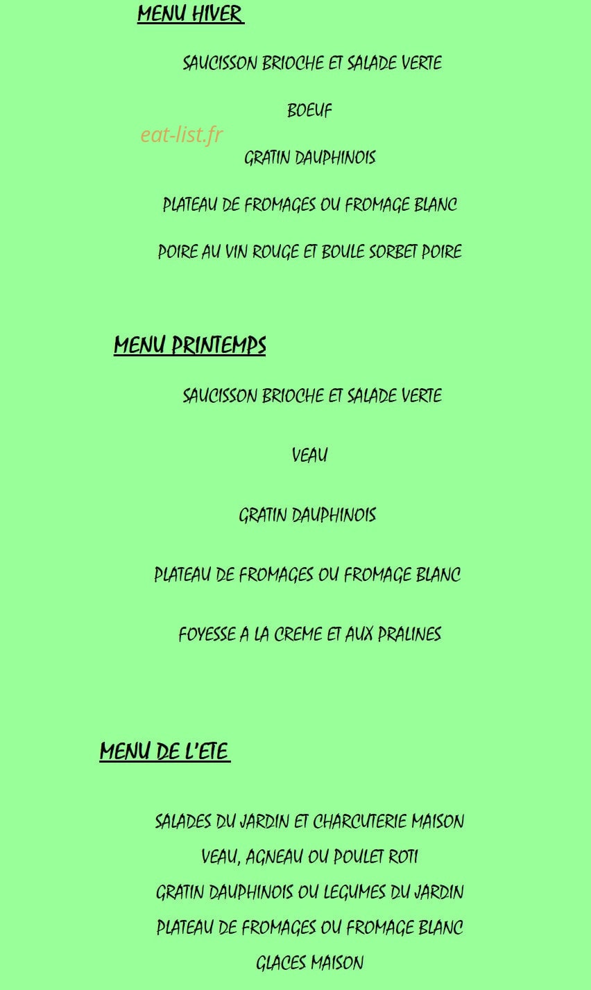 Les Tables d'Ophelie — carte page 1
