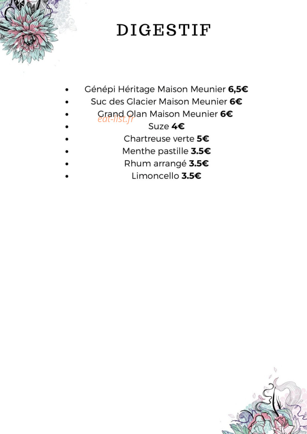Auberge du Pas-Sage — carte page 7