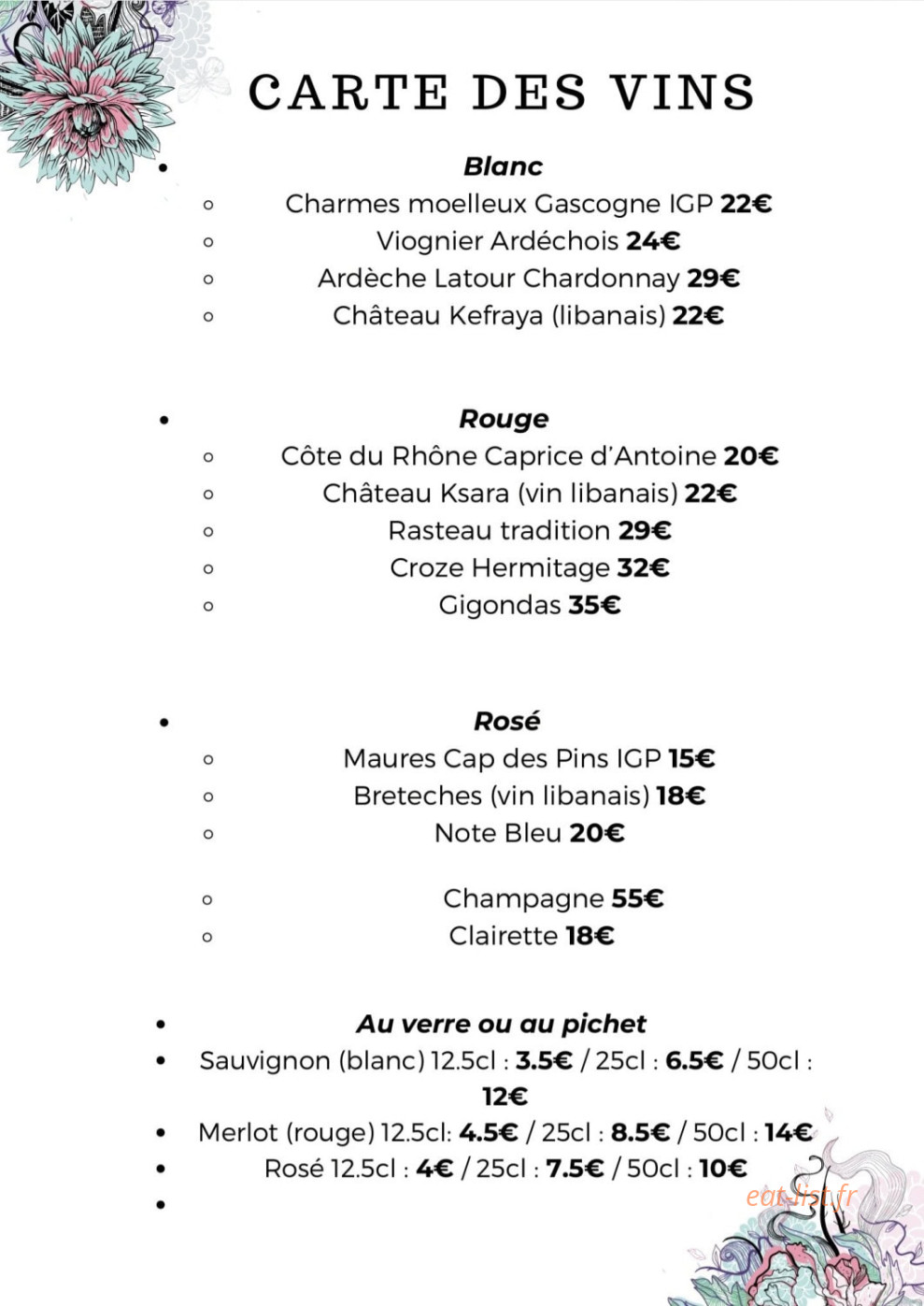 Auberge du Pas-Sage — carte page 5