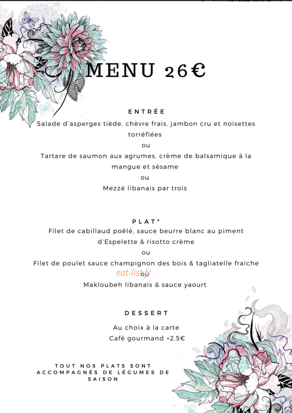 Auberge du Pas-Sage — carte page 2
