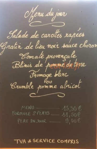 Le Petit Détour — carte page 1