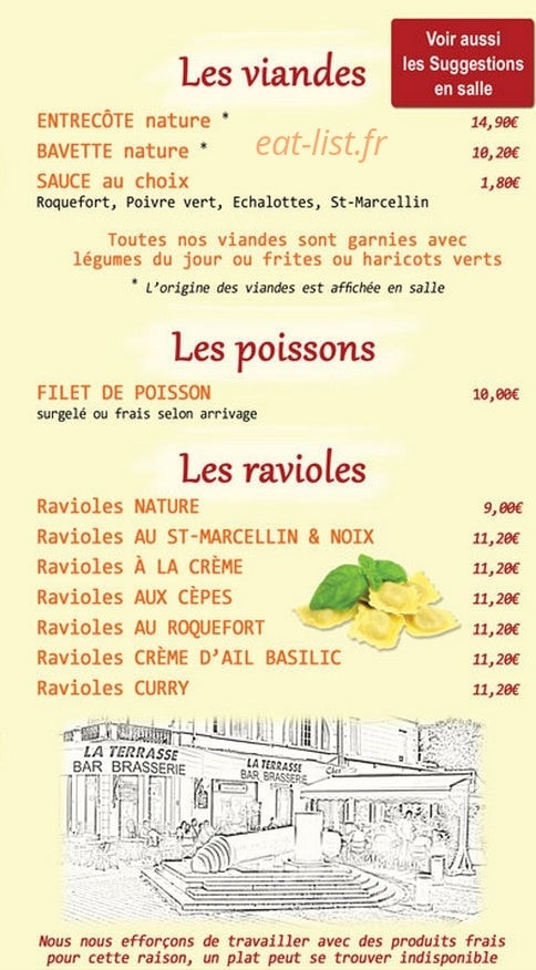 La terrasse — carte page 3