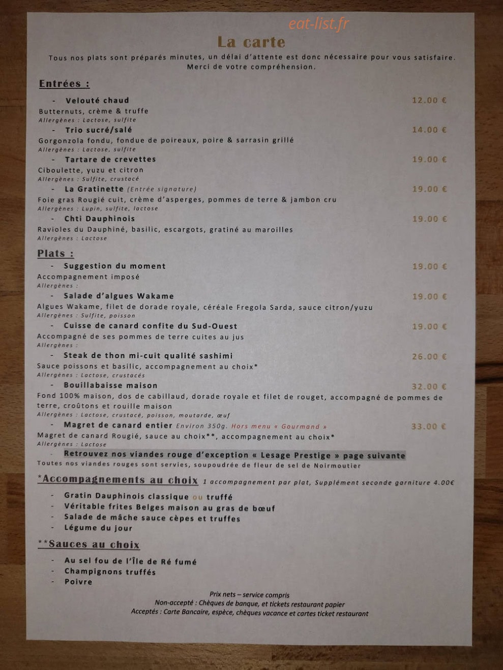L'Infini Mets — carte page 1