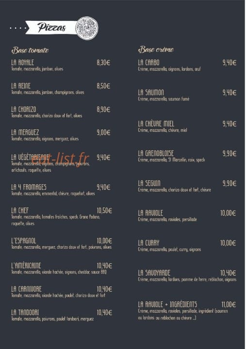 Le Crocus — carte page 1