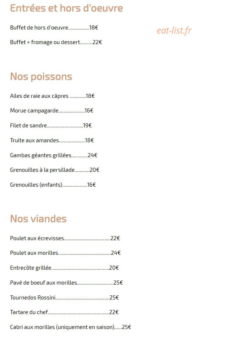 Le Campagnard — carte page 1
